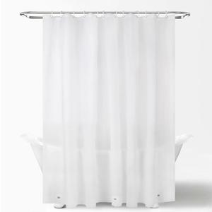 NEWCOSPLAY Plastic Shower Liner Frosted PEVA Shower Curtain 3 Magnet Weighted Bottom & Rustproof Grommets, Standard 72" Waterproof Bath Curtain