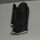 ARCLIBER Oven Mitts Heat Fire Resistant Oven Mitts 425  F, Quilted Terry Cloth Cotton Soft Lining Oven Gloves, Extra Long Kitchen Mittens for Cooking Baking (13 inch, Black)