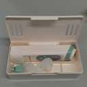 Electric Nasal Aspirator for Baby, Nose Aspirator for Toddlers, Waterproof Baby Nose Sucker, Nose Cleaner with 3 Silicone Tips, Adjustable Suction Level, Music and Light Soothing Function, Green