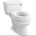 Carex Toilet Seat Riser, Elongated Raised Toilet Seat Adds 3.5 inches to Toilet Height, for Assistance Bending or Sitting, 300 Pound Weight Capacity Toilet Riser