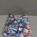 Deerose Womens 4th of July Dresses Cold Shoulder American Flag Tie Dye A-Line Dress with Pockets, M