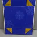 PACKHOME 6 Christmas Gift Boxes 13x9.7x3.4 Inches, Large Gift Boxes with Lids, Sturdy Shirt Boxes with Magnetic Lids for Wrapping Gifts (Blue Snowflake Pattern)