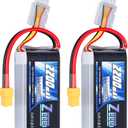 Zeee 3S Lipo Battery 2200mAh 11.1V 50C Shorty Pack Battery with XT60 Plug for RC Car Truck RC Vehicles Boat Drone RC Airplane Quadcopter Helicopter FPV Racing Hobby Models(2 Pack)