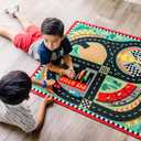 Melissa & Doug Round the Speedway Race Track Rug (FFP)