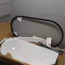 Coffee Table Black Glass Coffee Tables for Living Room, Oval Table Center Table with Sturdy Metal Frame,Modern Tempered Glass Accent Tables for Bedroom Home Office