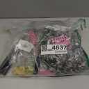 Old Lady Wig Costume Set, 8 Pcs Granny Cosplay Wig with Cane Grandmother Wig Granny Glasses Eyeglass Chain Pearl Necklace Bracelet Earrings for Halloween Christmas Costume Cosplay (Gray Curly Wig)