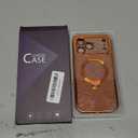 Offical Cosmic Orange for iPhone 17 Pro Max Case with 360 Spin Stand [DIY Glitter Cardstock] [Fit for MagSafe] 16FT Mil-Protection Polished for iPhone 17 Pro Max Case with Stand 6.9'', Cosmic Orange