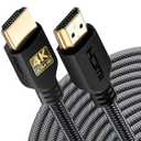 PowerBear 4K HDMI Cable 25 ft | Long Hdmi Cable, Braided Nylon & Gold Connectors, 4K @ 60Hz, Ultra HD, 2K, 1080P, ARC & CL3 Rated | for Laptop, Monitor, PS5, PS4, Xbox One, Fire TV, & More