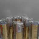 LUODA 150 PACK Gold Plastic Cups,12 Oz Clear Plastic Cups Tumblers, Elegant Gold Rimmed Plastic Cups, Disposable Cups With Gold Rim Perfect For Wedding and Party