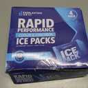 Rapid Performance Reusable Ice Packs for Coolers or Lunch Box | 4 Pack | Cold for Up to 12 Hours | Ice Packs for Cooler, Long Lasting for Camping, Beach