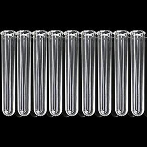 9Pcs Clear Test Tubes for Plant Propagation Station Hydroponic/Flowers for Home Office Desktop Decoration(Test Tube)