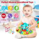 Baby Piano Toy 6 to 12 Months Light Up Music Baby Toys for 6 9 12 18 Months Early Learning Educational Piano Keyboard Infant Babies Girl Toy 1 Year Old Boy Girls Gift