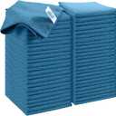 HOMEXCEL Navy Blue Microfiber Cleaning Cloth, 50 Pack Cleaning Towels for Kitchen, Lint Scratch Free, Highly Absorbent, and Reusable Cleaning Rags for House, Window and Glass, Cars, 11.5 X11.5 inch