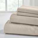 Modern Threads 4-Piece 100% Cotton Flannel Sheet Set  Soft and Durable for Every Season, Tan Queen