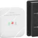 Briidea Mailbox Alarm, Wireless, Battery Powered, White, 500ft Range, LED Flash & Sound Alerts, Low Battery Reminder, Easy Installation, Secure Your Mail & Never Miss an Alert