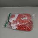 CCINEE 24PCS Christmas Stockings Decoration Snowflakes Stocking Red Fannel Faux Fur Xmas Stockings for Home Decor Fireplace