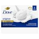 Dove Beauty Bar Soap Original 8 Count for Soft, Smooth Skin, with 1/4 Moisturizing Cream 3.75 oz