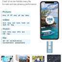 256GB USB Flash Drive for Phone and Pad, Photo Stick High Speed External USB Thumb Drives Photo Storage Memory Stick for Save More Photos and Videos (Blue, 256GB)