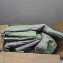 WRENSONGE Queen Comforter Set - 7 Pieces Sage Green Soft Bed in a Bag Queen with Fitted Sheet, Flat Sheet, 2 Pillow Shams, and 2 Pillowcases- Warm Bedding Sets Queen for All Season