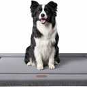 WESTERN HOME Dog Bed for Crate, High Resilience Foam Dog Crate Mat Kennel Pad with Soft Wavy Plush Comfortable Anti-Slip Washable Bed for Large Medium Small Dogs & Cats, Grey, 47 x 29 inch
