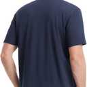 VEBOON Polo Shirts for Men Short Sleeve Athletic Performance Classic Regular Fit Golf Shirts (Blue, L)