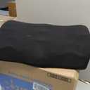 C CUSHION LAB Ergonomic Foot Rest for Under Desk - Patented Massage Ridge Design Memory Foam Foot Stool Pillow for Work, Home, Gaming, Computer, Office Chair - Footrest for Back and Hip Pain Relief