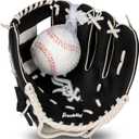 Franklin Sports MLB Youth Teeball Glove and Ball Set - Kids Baseball and Teeball - Perfect First Kids Glove - 9.5"