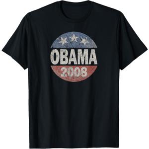 Vintage President Barack Obama 2008 Campaign T-Shirt, Size: 3XL