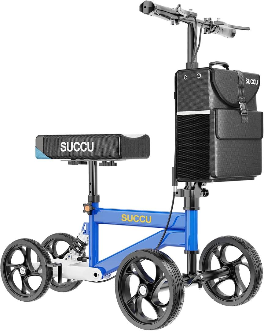 Knee Scooter for Adults for Foot Injuries, Foldable Adjustable Height