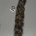 FLUFYMOOZ Ponytail Extension, 26 Inch Drawstring Ponytail Hair Extensions for Women Long Curly Wavy Ponytail Natural Wavy Synthetic Hairpiece for Women (26 Inch Cool Brown with Blonde Highlights)