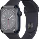 Apple Watch Series 8 [GPS 41mm] Smart Watch w/Midnight Aluminum Case with Midnight Sport Band - S/M. Fitness Tracker, Blood Oxygen & ECG Apps, Always-On Retina Display, Water Resistant