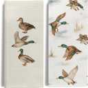 Duck Lover Gifts Kitchen & Hand Towels for Bathroom Set of 2,Gifts for Mallard Duck Decor Dish & Tea Towels for Kitchen, 16x24 Inch
