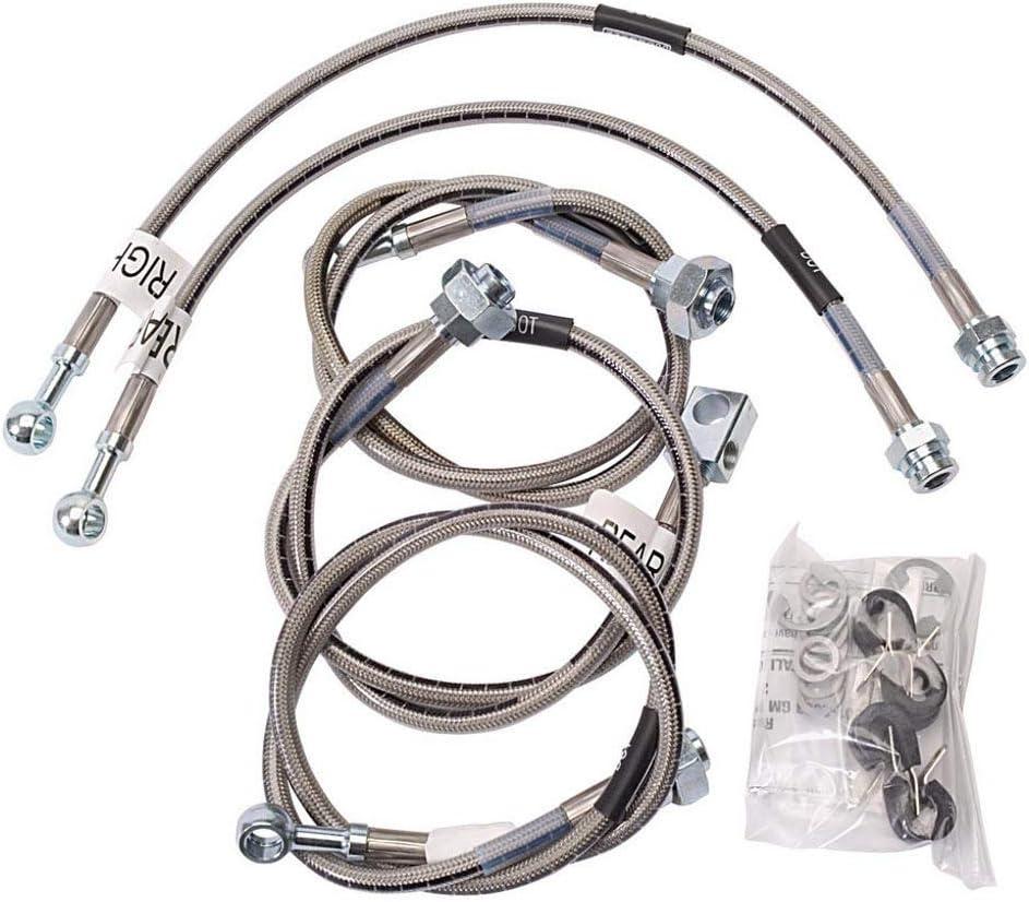 Russell By Edelbrock Russell 695770 Brake Line Kit (S/S 01-06 GM HD Trucks), Stainless Steel