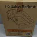 AVIDOR Baby Bathtub,Collapsible Bathtub for Newborn to Toddler,Durable Essential Infant Bath Tub,Portable Travel Baby Tub with Soft Bath Net,No-Slip Feet and Dinosaur Shaped (Pink)