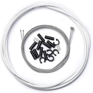 corki Cycles Universal Bicycle Shifter Cable Housing Set for Bike Derailleurs - White