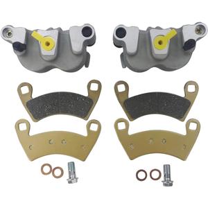 M MATI Front Left Right Brake Caliper Set with Pads without Mounting Bracket for Polaris Ranger 4X4 500 EFI 570 4X4 700/800 900 902D 1000 HST RZR 4 800 900 1000 XP/XP 4/S4 RS1 GEM GENERAL 1000 Pro XD