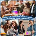 HWWR Mini Karaoke Machine for Kids, Portable Bluetooth Karaoke Speaker with 2 Wireless Microphones and Phone Holder, Birthday Gifts for Girls Boys Age 3-14+, Singing Machine for Home Party