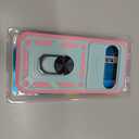 For Google Pixel 10 Case/Pixel 10 Pro Case with 2PCS Screen Protector, Build in 360 Rotating Ring Kickstand, Military Grade Protective Cover for Google 10/10 Pro Phone, Green, Pink