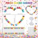 Haull 8 Pcs Rainbow Birthday Party Decorations, 3.3 x 6.6 ft Rainbow Foil Fringe Backdrop with Colorful Hands Hanging Banner Photo Booth Prop for Birthday Wedding Party Decorations