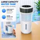 1.8L Portable Air Cooler, Desk Air Conditioner Fan with Ice Pack