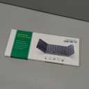 Samsers Foldable Bluetooth Keyboard with Touchpad - Portable Wireless Keyboard with Holder, Rechargeable Full Size Ultra Slim Pocket Folding Keyboards for Android Windows iOS Tablet & Laptop - Black