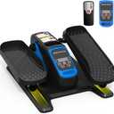 Under Desk Elliptical Machine, Electric Elliptical Exerciser for Senior, Quiet & Small Electric Seated Pedal Exerciser for Home with Display Monitor, Remote Control & 12 Adjustable Speeds