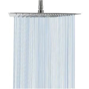 NearMoon Rain Shower Head, High Flow Stainless Steel Square Rainfall Shower, Waterfall Bath Shower Body Covering, Ceiling or Wall Mount (12 Inch, Brushed Nickel)