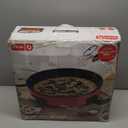 Dash Family Size Skillet - Electric Skillet for Multi-Purpose Cooking - Nonstick Cooking Surface - Tempered Glass Lid & Cool-Touch Handles - Red