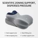 Reading Pillow for Adults, Bed Backrest Cushion, Back Support Pillow for Sitting Up, Removable Washable Cover, Wedge Pillow for Bed, Sofa, Couch, Floor Use, Standard