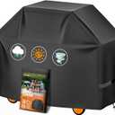 Grill Cover 55 Inch - Superior Gas Grill Cover for Outdoor Grill - 600D Outside BBQ Covers Waterproof Heavy Duty for Weber, Dyna-glo, Char-Broil, Nexgrill, Brinkmann, Monument Barbecue Grill (Black)