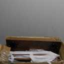 Mid Century Modern Nightstand, Wood Bedside Table with Drawer and Opening Storage, End Table Living Room Fluted Night Stand with Solid Wood Legs for Bedroom (Rustic Brown)