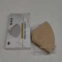 Disposable #4 Cone Coffee Filters, 100pcs Unbleached Wood Pulp Paper, Compatible with Ninja Coffee Maker, 8-12 Cup Capacity