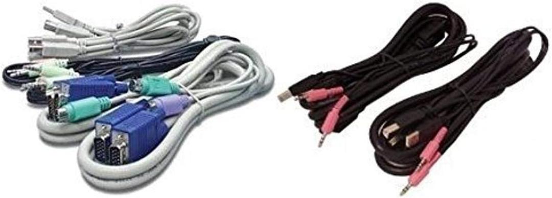 Avocent CBL0091 Keyboard/Video/Mouse/Audio Cable, 12'
