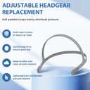Comfort CPAP Nasal Pillow Mask, Replacement Frame System with Headgear, FSA HSA Eligible, Includes Small, Medium, Large Cushions, Soft, Secure Seal to Reduce Pressure Points and Minimize Leaks